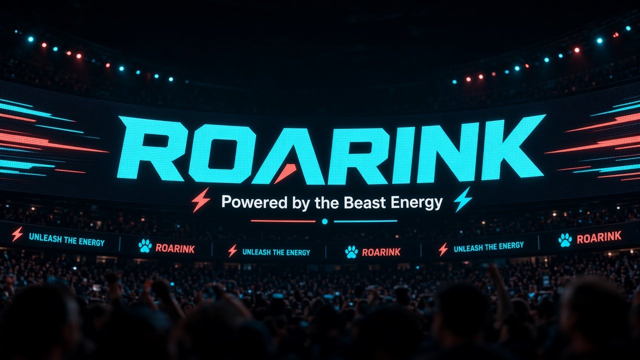 Roarink arena signage concept