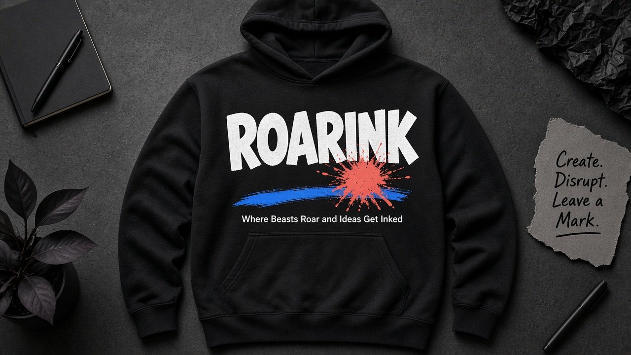 Roarink merch hoodie concept